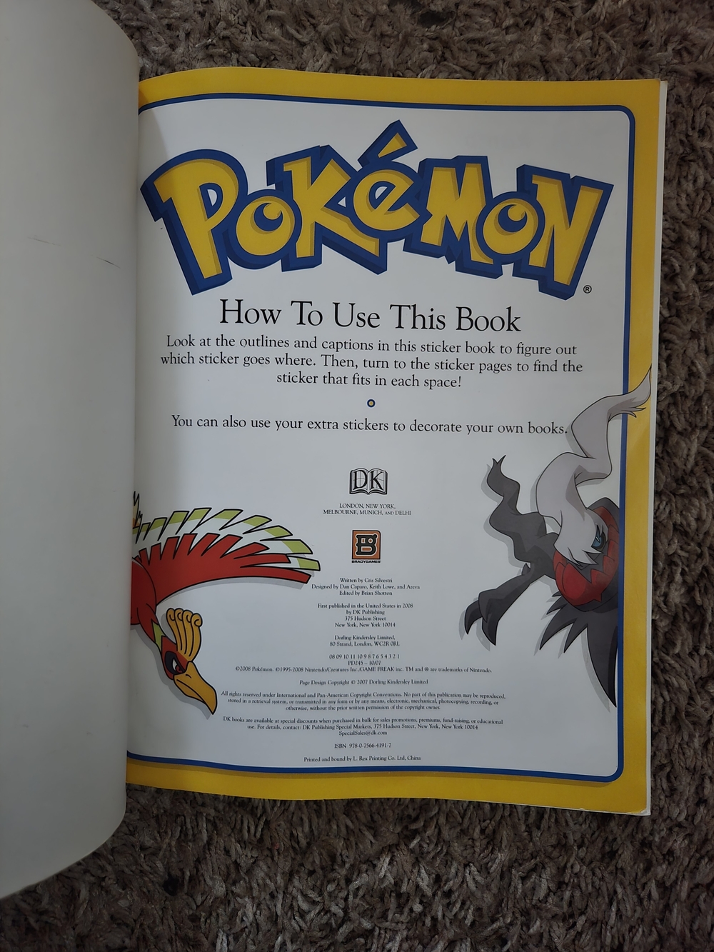 2007 Pokemon Stickedex Sticker Book - Picture 2 of 12